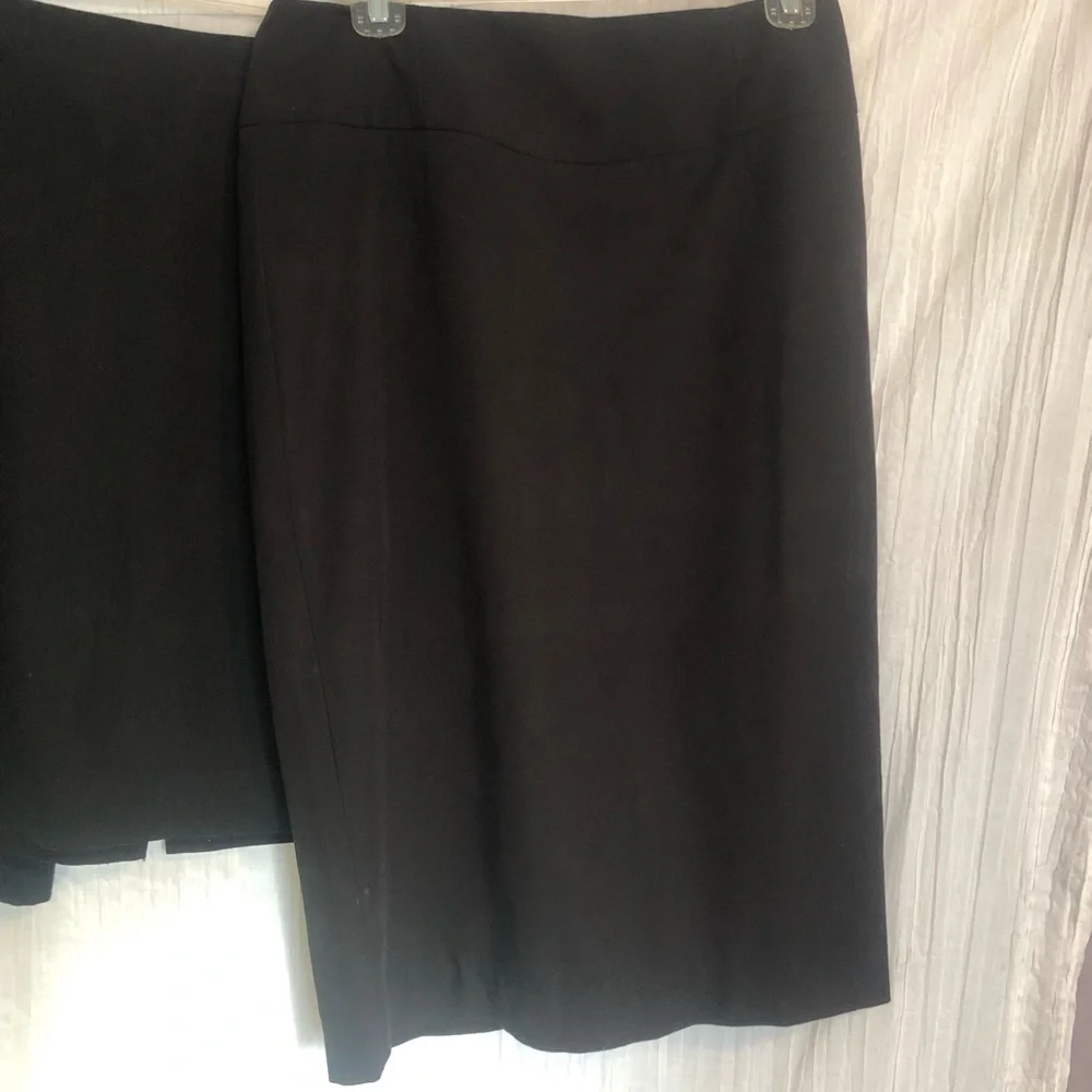 ICO UNIFORMS lot 3 size 6 black slimming lined pencil skirts office work wear